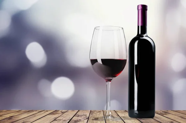 Красное Вино Бокале Крупным Планом — стоковое фото