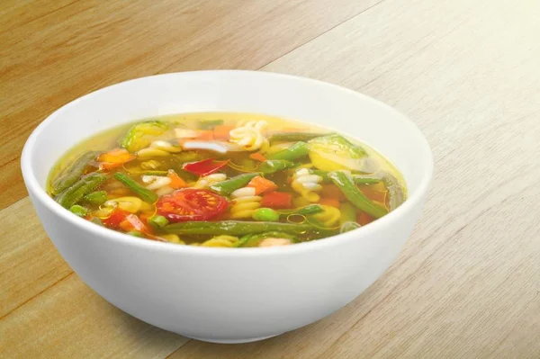 Zupa Jarzynowa Misce Tle — Zdjęcie stockowe