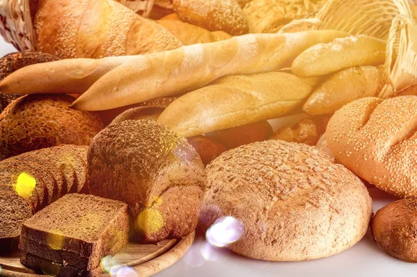 Запечений Хліб Борошном Пшеницею — стокове фото