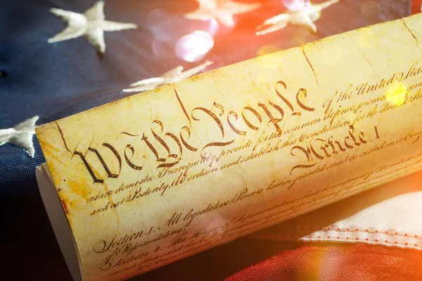 美国宪法 我们人民 — 图库照片