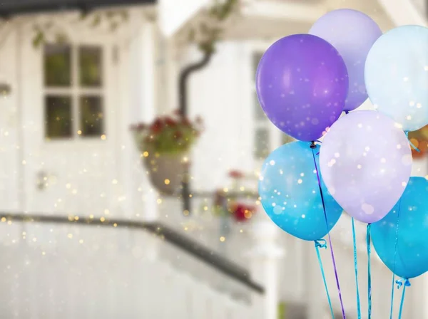 Bunch of bright balloons, party decoration