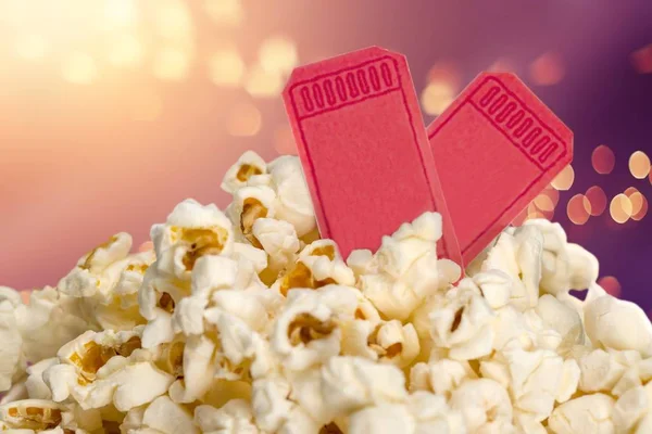 Popcorn Essen Schachtel Hintergrund — Stockfoto