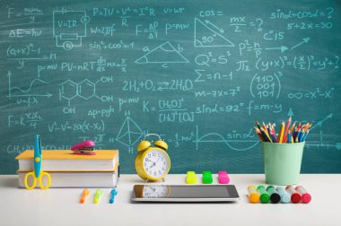 renkli okul kırtasiye, geri okul arka plan