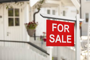 Emlak işaret ve yeni ev 