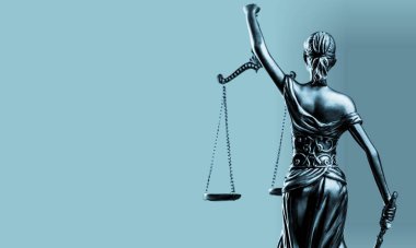 Themis, mitolojik Yunan tanrıçası, sembol adalet heykeli