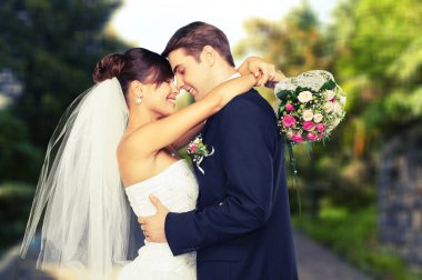 aşık güzel gelin ve damat 