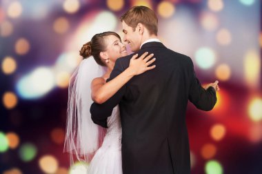 Mutlu gelin ve damat dans 