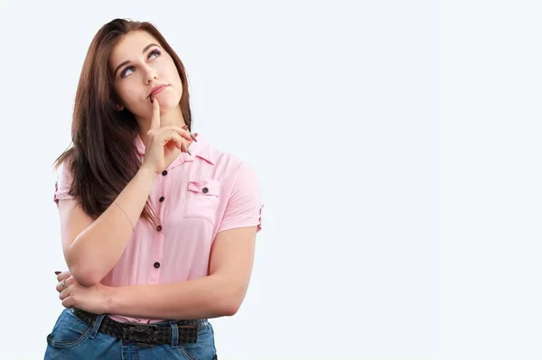 Mujer Joven Estudio — Foto de Stock