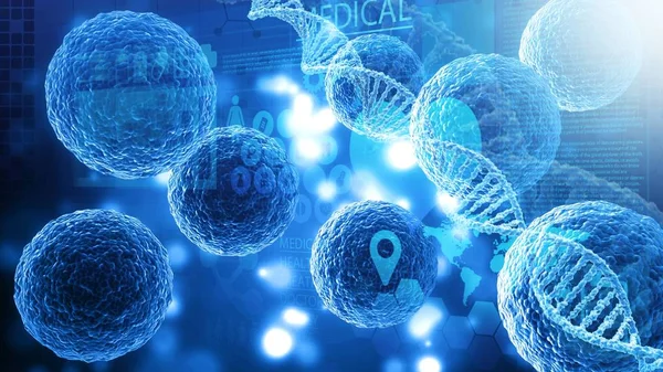 Zelle Menschliche Zelle Tier Zelle Wissenschaft Dna Biologie Stammzelle — Stockfoto