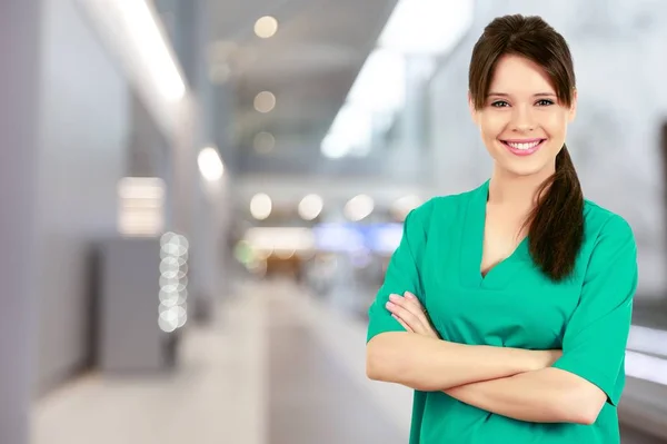 Portrait Young Female Docotor — Stock Photo, Image