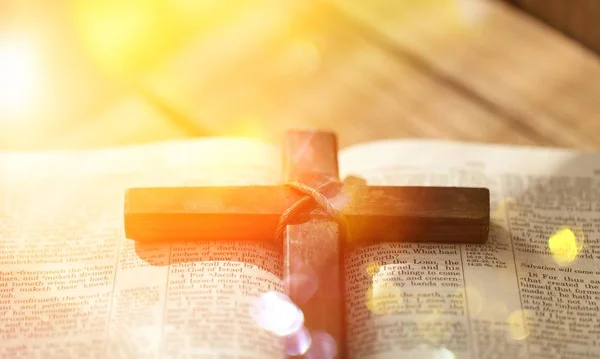 Крест Свет Концепция Религии — стоковое фото