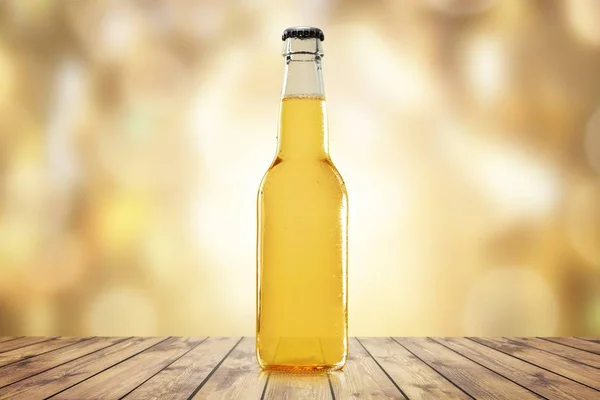 Opened Beer Bottle Close View — Stock Photo, Image