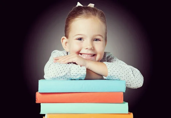 Colegiala Con Libros — Foto de Stock