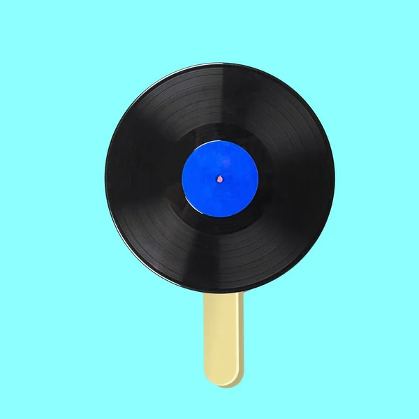 Old Vinyl Record Close View — Stock Photo, Image