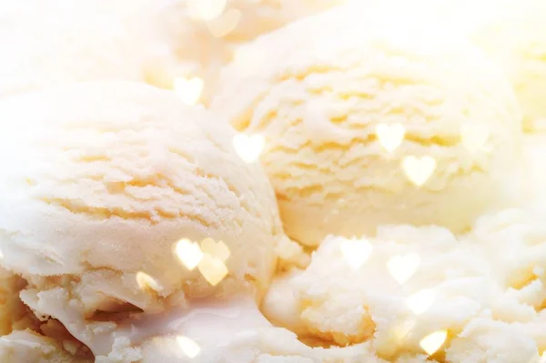 Lahodné Zmrzliny Koule Letní Dezert — Stock fotografie