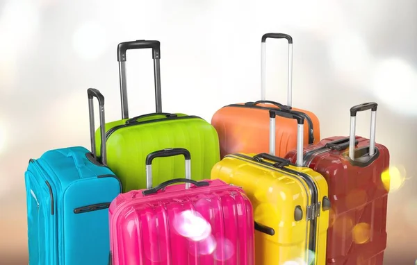 美しいカラフルなスーツケース 旅行の概念 — ストック写真