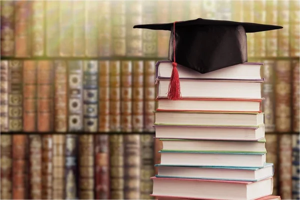 Stack Books Shelf Library — Stock Photo, Image