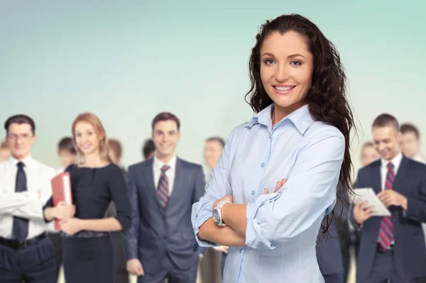 Portrait Young Confident Business Woman — Stock Photo, Image