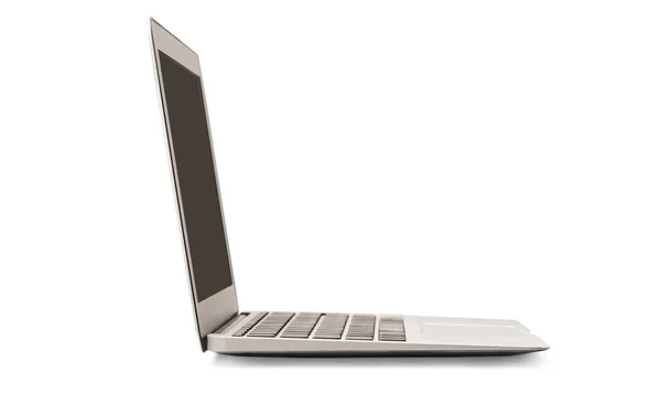 Laptop Con Schermo Vuoto Isolato Sullo Sfondo — Foto Stock