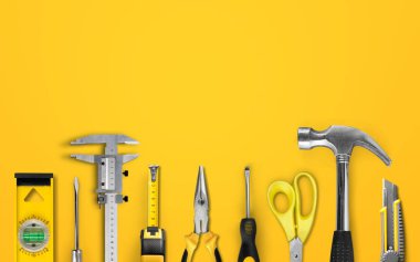 arka plan Bahçe aletleri satırı