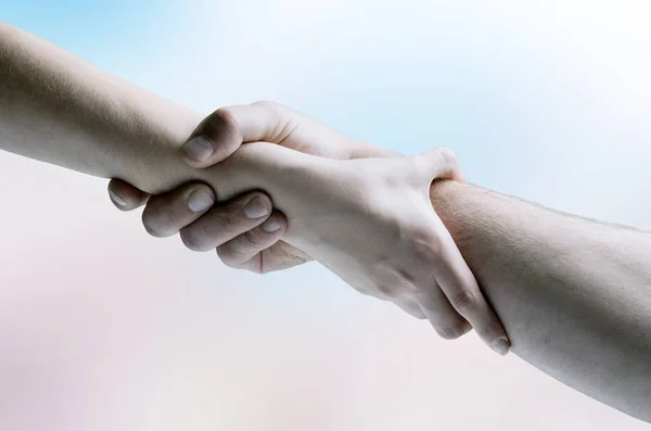 Hombre Mujer Tomados Mano — Foto de Stock