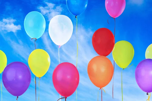 colorful balloons on  background for holiday