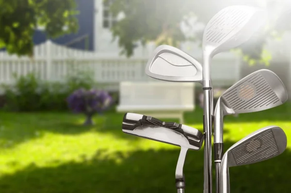 Golf Equipment Blurred Background — Stockfoto