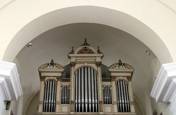 Όργανα Μουσικό Όργανο Στην Εκκλησία Των Αγίων Πάντων Σεσβέτε Κοντά — Φωτογραφία Αρχείου