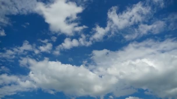 Clouds are Moving in the Blue Sky. Time Lapse — Stock Video