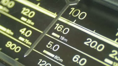 Analog Radyo arama sıklığını Vintage alıcı ölçeğini ayarlama