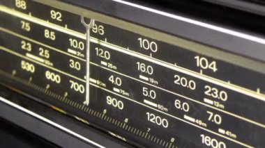 Analog Radyo arama sıklığını Vintage alıcı ölçeğini ayarlama