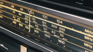 Analog Radyo arama sıklığını Vintage alıcı ölçeğini ayarlama
