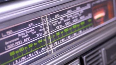Analog Radyo arama sıklığını Vintage alıcı ölçeğini ayarlama