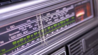 Analog Radyo arama sıklığını Vintage alıcı ölçeğini ayarlama