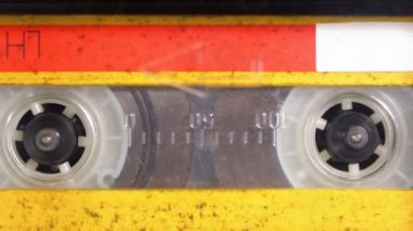 Ses bandı. Vintage kayıt cihazı çalış ses orada eklenen kaset