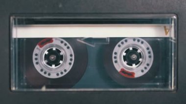 Ses bandı. Vintage kayıt cihazı çalış ses orada eklenen kaset
