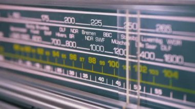 Analog Radyo arama sıklığını Vintage alıcı ölçeğini ayarlama