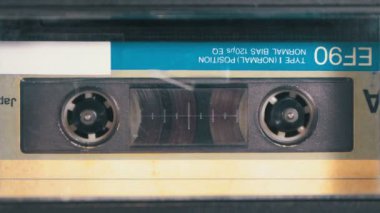 Kayıt cihazı çalış ses orada eklenen kaset. Vintage ses bandı