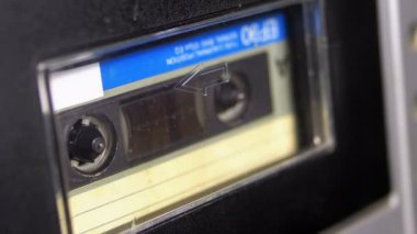 Kayıt cihazı çalış ses orada eklenen kaset. Vintage ses bandı