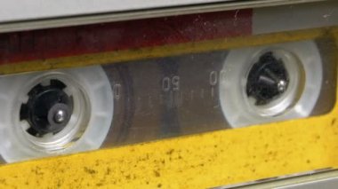 Kayıt cihazı çalış ses orada eklenen kaset. Vintage ses bandı