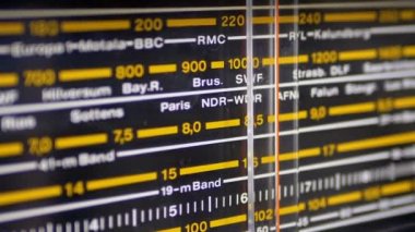 Analog Radyo arama sıklığını Vintage alıcı ölçeğini ayarlama