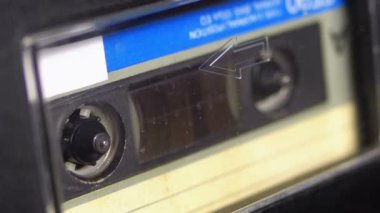 Kayıt cihazı çalış ses orada eklenen kaset. Vintage ses bandı