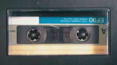 Kayıt cihazı çalış ses orada eklenen kaset. Vintage ses bandı