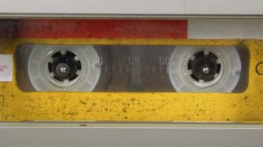 Kayıt cihazı çalış ses orada eklenen kaset. Vintage ses bandı