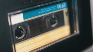 Kayıt cihazı çalış ses orada eklenen kaset. Vintage ses bandı