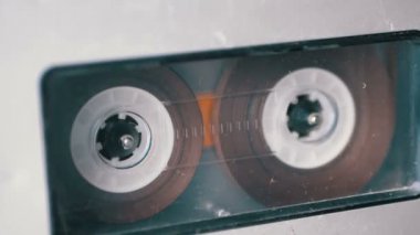 Ses bandı. Vintage kayıt cihazı çalış ses orada eklenen kaset