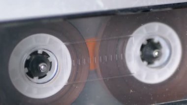 Ses bandı. Vintage kayıt cihazı çalış ses orada eklenen kaset