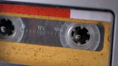 Ses bandı. Vintage kayıt cihazı çalış ses orada eklenen kaset
