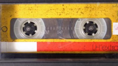 Ses bandı. Vintage kayıt cihazı çalış ses orada eklenen kaset