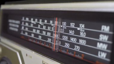 Analog Radyo arama sıklığını Vintage alıcı ölçeğini ayarlama